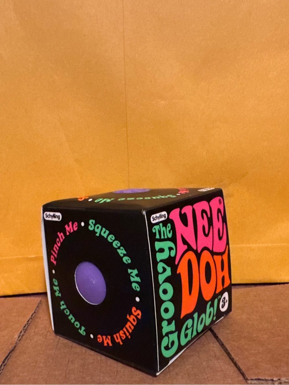 Schylling AUTHENTIC Groovy NeeDoh Glob Stress Ball - Purple